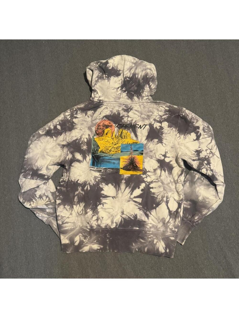 Element made to endure tie dye hoodie